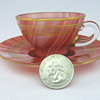 Loetz Carneol Demitasse Cup and Saucer 