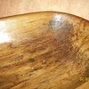 antique wooden dough mixing bowl
