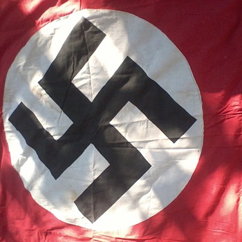 NAZI BANNER WW2 "Taken by Russian soldier from BERLIN' 1945. - Military and Wartime