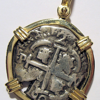 2 Reales Treasure Coin - Sure Could Use a Little Help Reading This