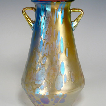 Loetz Phen Genre 299 with handles - Art Glass