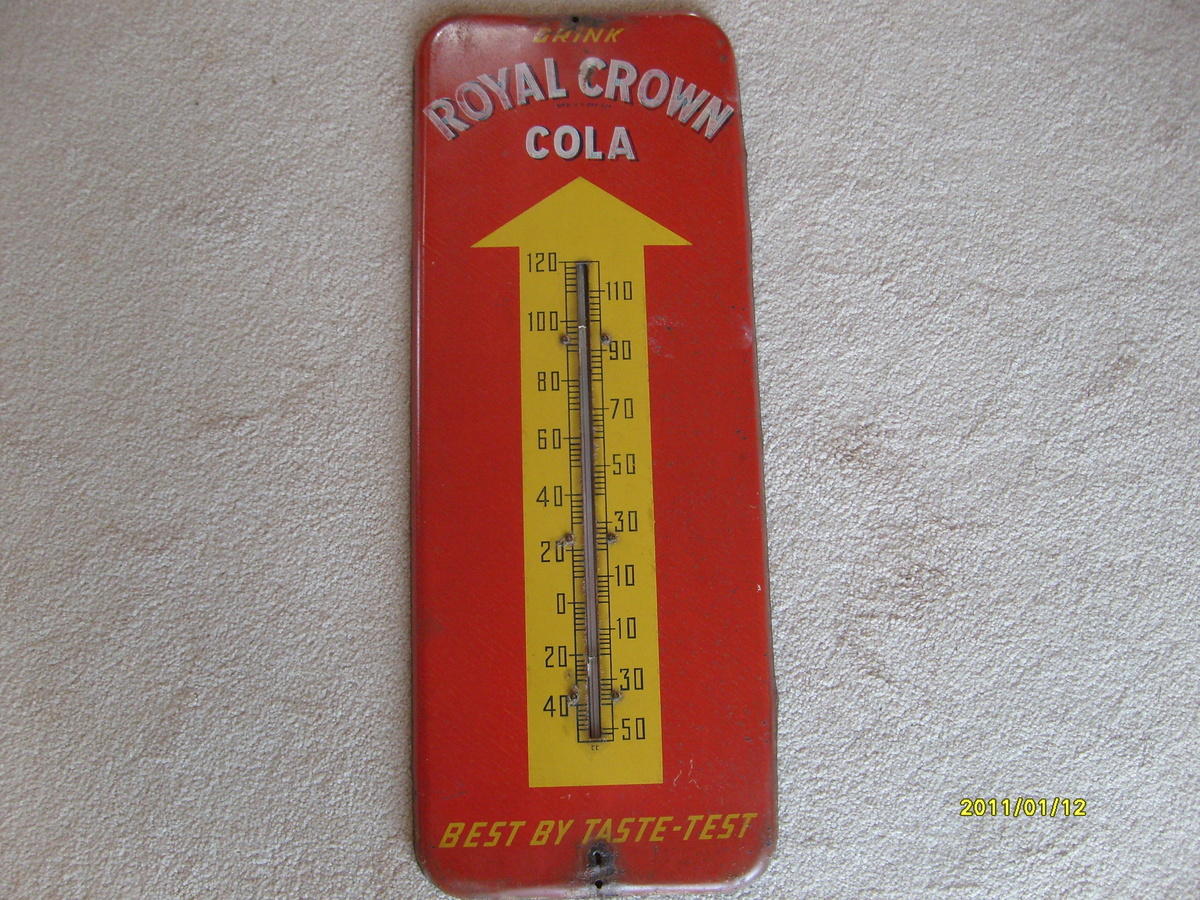 Royal Crown Cola Thermometer Collectors Weekly