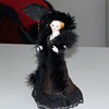 half doll hatpin holder or pin cushion