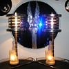 Art Deco Frosted Satin Nude Lamps