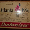 1996 atlanta equestrian olympic team signatures on budwiser sign