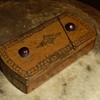 1910-1920 wood trick/puzzle match vesta case