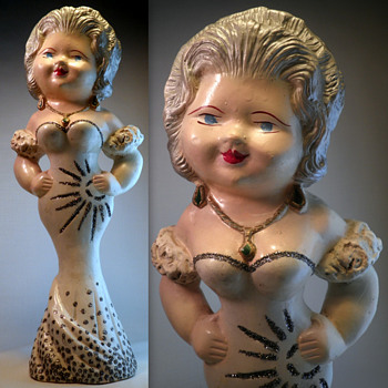 MAE WEST-VINTAGE CARNIVAL CHALKWARE - Figurines