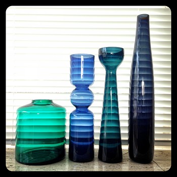 Wiesenthalhütte colour comparison - Art Glass