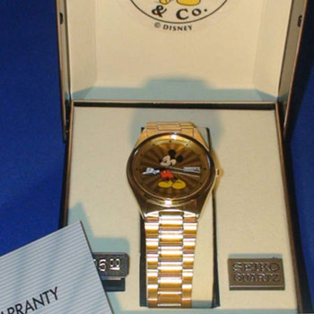 1987 Seiko Gold plated Mickey - Wristwatches