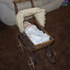 joyce a wolfe doll sleeping away in her stroller
