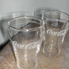 30's Coca-Cola Etched 4" Fountain Glasses