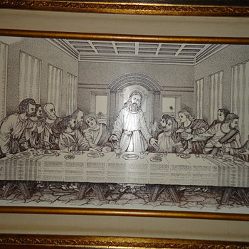 Marble etching by R.G.Karlic last supper picture - Posters and Prints