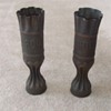 WW1 Battle named trench art shell vases