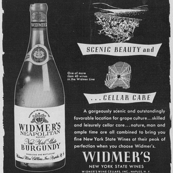 1953 Widmer's Wine Advertisement - Advertising