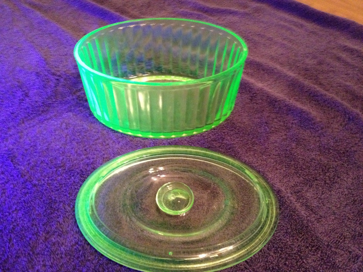 Green Depression Glass Oval Refrigerator Container Collectors Weekly