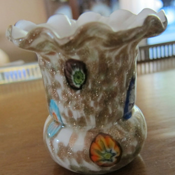 Murano glass small vase,  1 1/2 inch