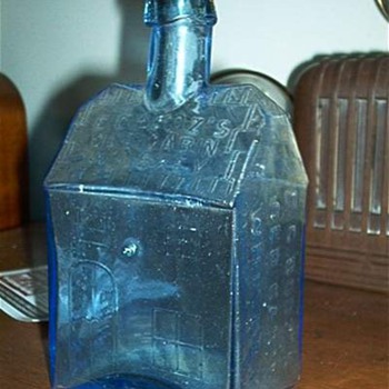 Blue Booz's Old Cabin Whiskey - Bottles