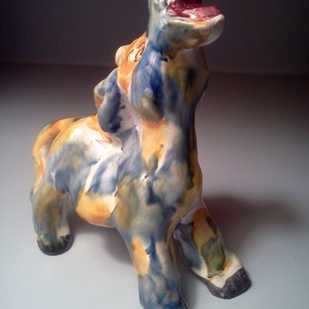 Colorful Italian Ceramic Donkey 
