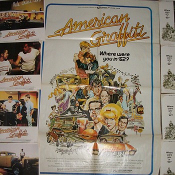 American Graffiti-w/full numbered set of 8 lobby cards - Posters and Prints
