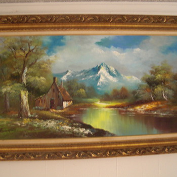 Vintage G.Whitman Beautiful Landscape Oil Painting
