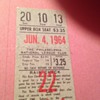 sandy koufax 3rd no hitter ticket stub