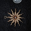 Seed pearl brooch