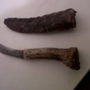 Native Alaskan Antler Knife, 1906