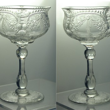 Thomas Webb Rock Crystal Cut Goblet - Designer / Artist?