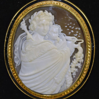 Rare cameo of Eos the Goddess of the Dawn - Victorian Era