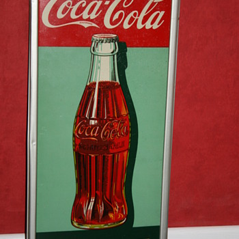 coca cola german tin sign