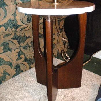 Danish Style lamp table with marble top