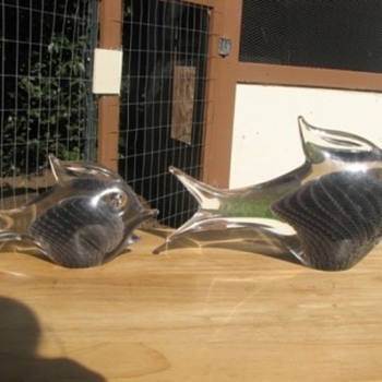 Signed Marcolin Brothers Fish - Art Glass