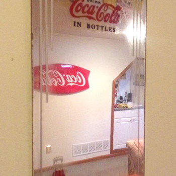 1930's Coca-Cola Reverse Painted Mirrors - Coca-Cola