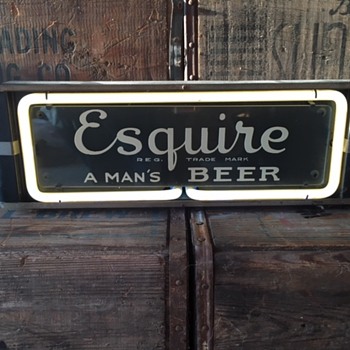 Esquire Beer Neon Sign - Breweriana