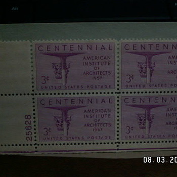 1957 Centennial American Institute of Architects 3¢ Stamp - Stamps