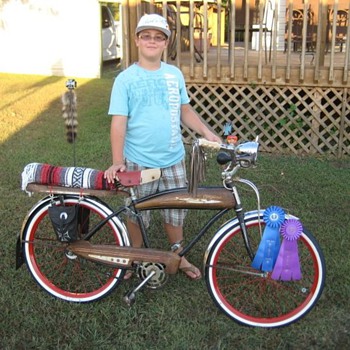 My Son & His favorite Bike "Slo' Poke"...The Rat Bike