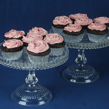 Dot cake stand by Findlay Flint Glass C0. c1890 - Glassware