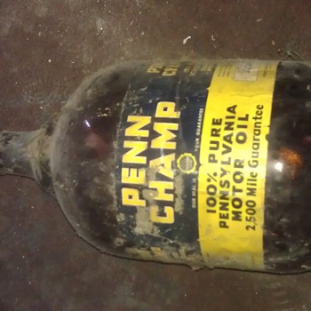 penn champ bottle motor oil - Bottles