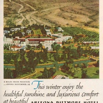 1952 - Arizona Biltmore Hotel Advertisement - Advertising