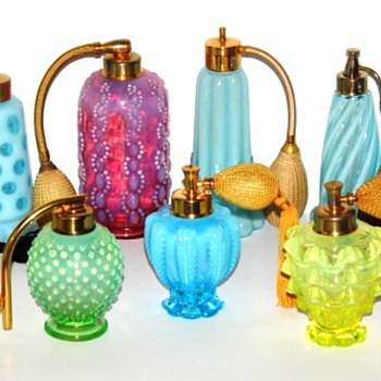 Fenton Glass made for DeVilbiss Atomizers - Circa 1941-47 - Bottles