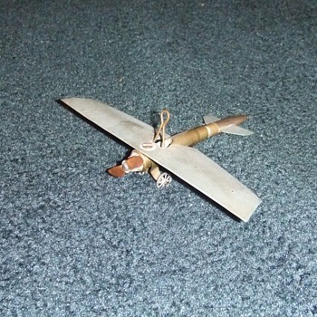 WW1 Trench Art airplane model - Military and Wartime