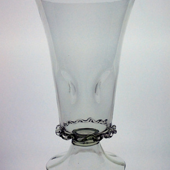 Vase, selter glass and pencil drawings - Knut Bergqvist, Edward Hald, Orrefors 1918. - Art Glass