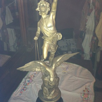 Newel post lamp