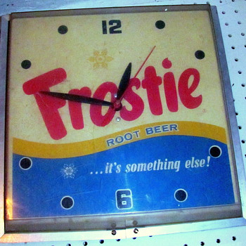 Old Frostie's Root Beer! Wall Clock - Clocks