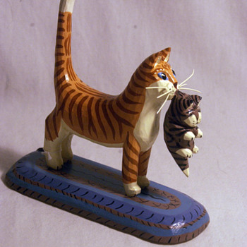 Junglehouse Kit-Kats my favorite friends! - Folk Art