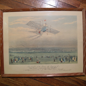 MYSTERY on era?  Print GMAC issued -- The First Carriage, The ARIEL aquatint