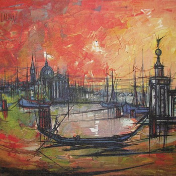  Vintage Venice at Sunset Print by Tramontane Bouvier de Cachard