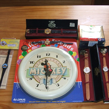 1988 60th Birthday Mickey Timepieces