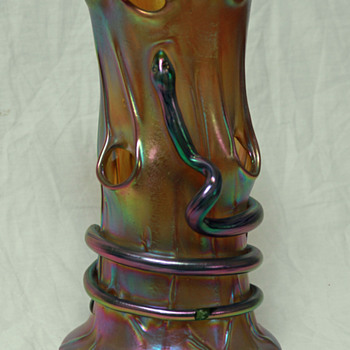 Loetz Treetrunk Tragedy or Treasure - Art Glass