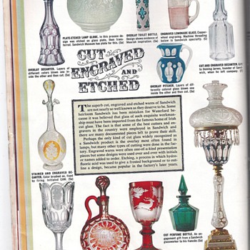 1963  # 3 WOMAN'S MAGAZINE "SANDWICH GLASS"
